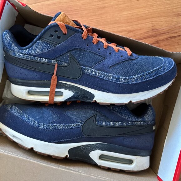 Nike Sneakers Mens 11 Air Max BW Premium Denim 819523-400 Blue Athletic Shoes - Picture 4 of 6